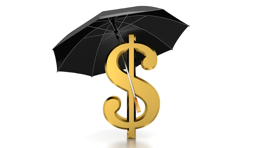 Stock Photo - Dolar z parasolką